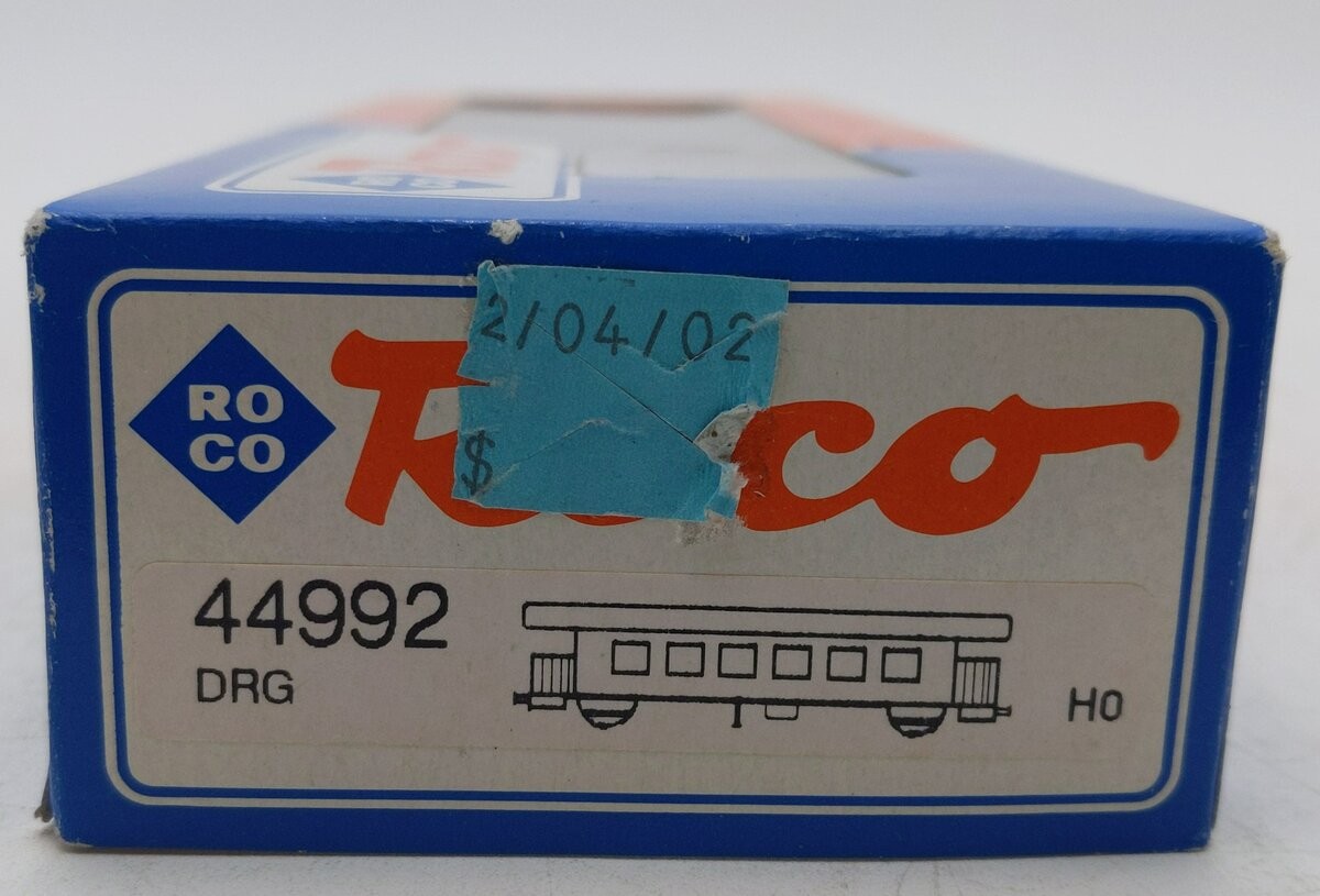 Roco 44992 HO Scale DRG 2nd Class Passenger Car #28172 LN/Box