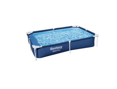 [ BIG SALE ] Bestway Steel Pro 87'' x 59'' x 17'' Rectangular Outdoor Swimming Pool