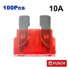 100x 10 Amp ATC/ATO Standard Regular Fuse Blade 10A for Car Truck Boat