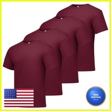 Hanes Mens Essentials Pack, Crewneck Cotton T-shirts - 4 Pack, X-Large US O5280