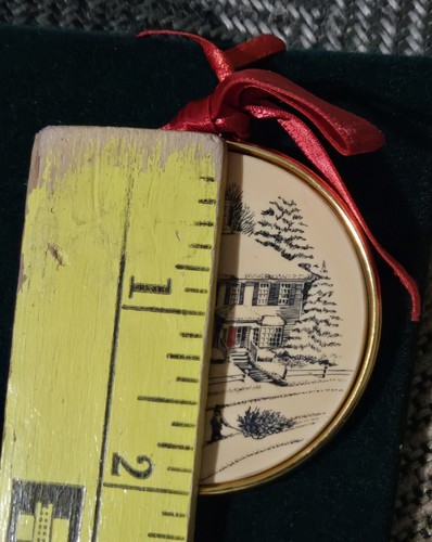 VTG NOS 1993 Talbots Original Store Round Christmas Holiday Ornament by Barlow - Picture 6 of 9