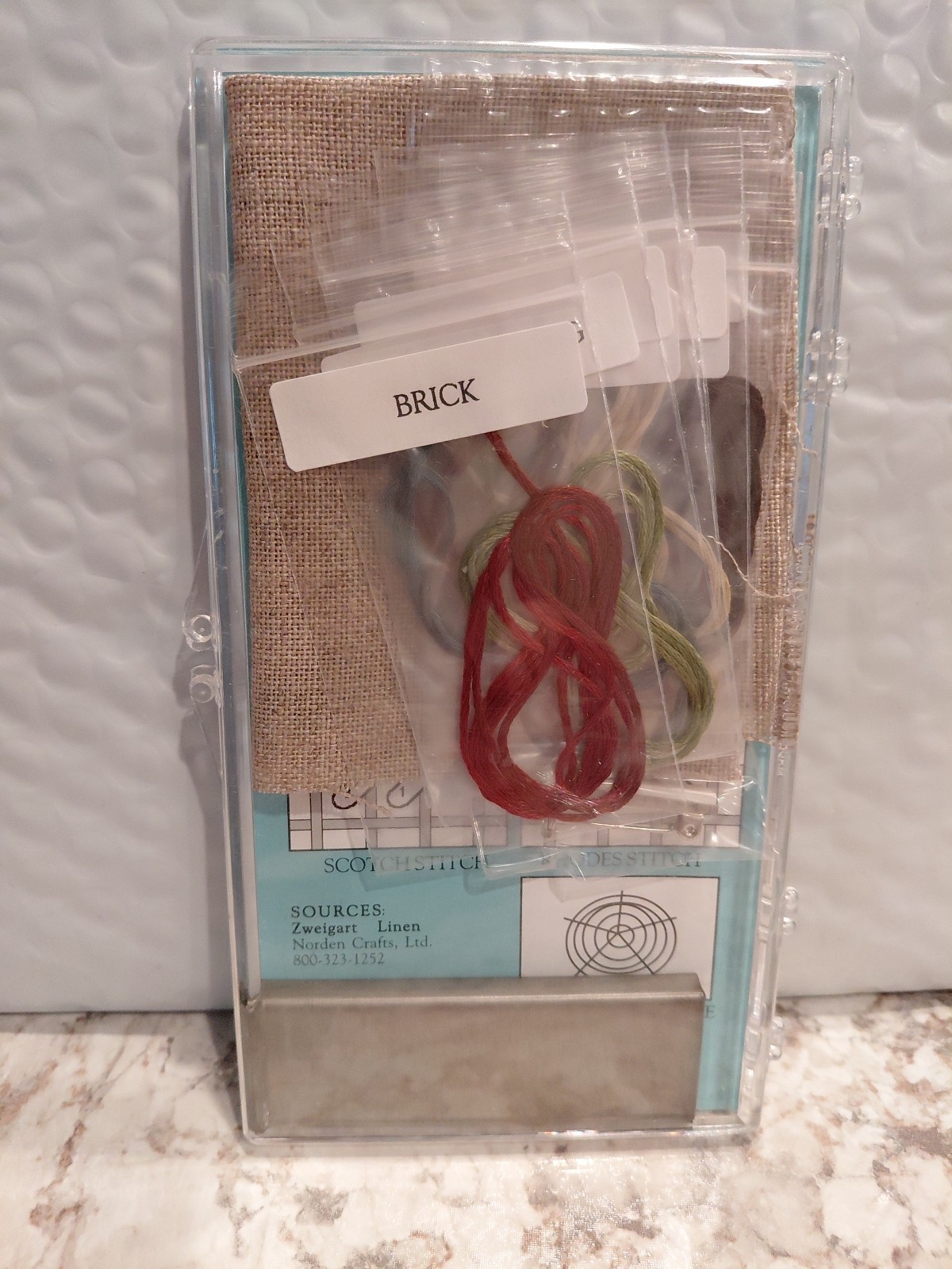 Twisted Threads Tin Pin You and Me Cross Stitch Kit NIP Acrylic Case ABC House