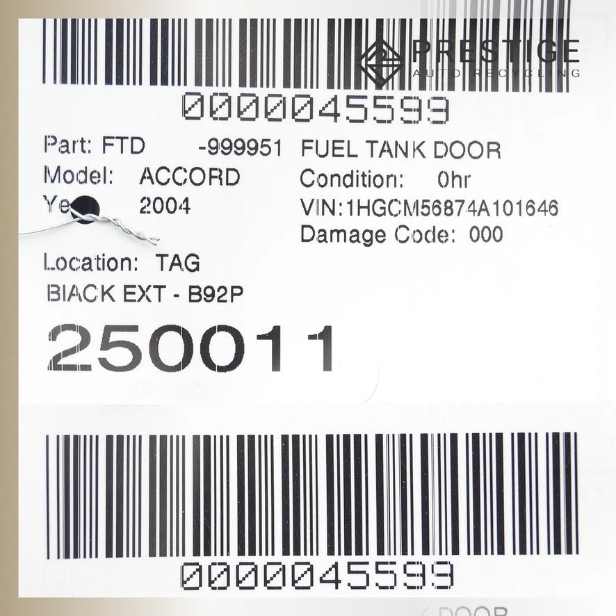 2003–2005 HONDA ACCORD Fuel Filler Door Lid Latch Cover Black 63910-SDA-A00ZZ - Изображение 3 из 3