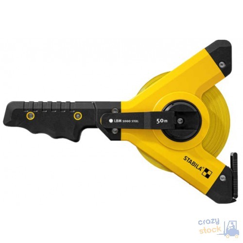 Stabila LBM 1000 Steel 50mt - Metro a Nastro Professionale Telaio Y