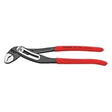 Knipex 88 01 250 Sba 10 In V-Jaw Water Pump Plier Serrated, Plastic Grip