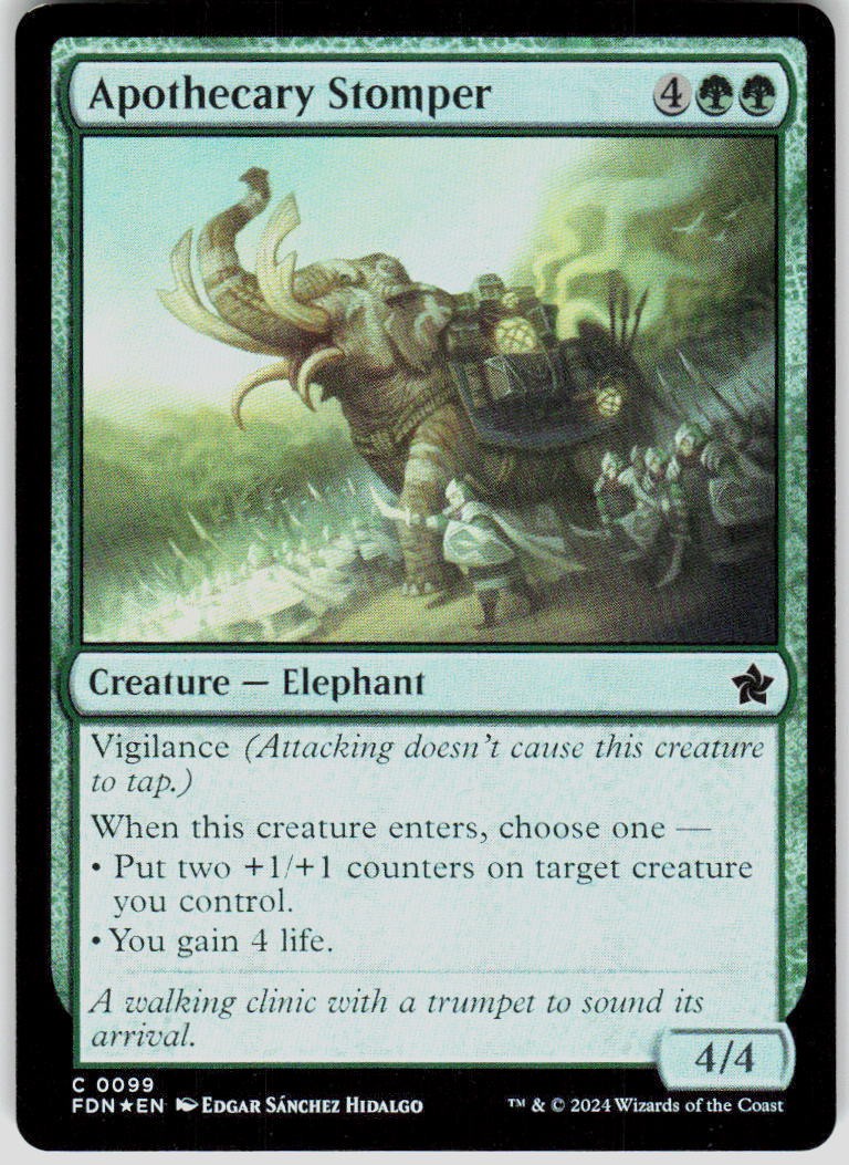 Apothecary Stomper Foil 99 Foundations Magic the Gathering MTG