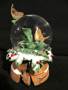 VTG Hallmark Nature's Sketchbook Marjolein Bastin Winter Snow Globe
