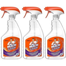 3 x Mr Muscle Platinum Shower Shine Spray 750ML 7.11 per litre