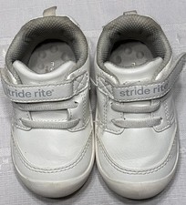 Stride Rite Munchkin White Hook Loop Low Top Sneakers US 6M