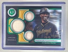 Andrew McCutchen 2024 Topps Tribute #TTR-AM Green Triple Patch /99