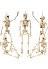 5 Pc 16 Inch Posable Skeleton Halloween Prop Set Haunted House Yard Graveyard