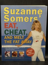 Suzanne Somers Eat Cheat And Melt The Fat Away Diet Book Recipes Softcover 2001