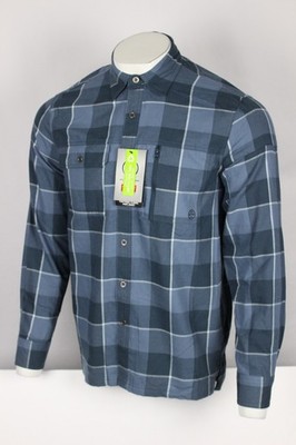 Wrangler Men's ATG Funtional Flannel Shirt Jacket Lightweight M Medium Blue