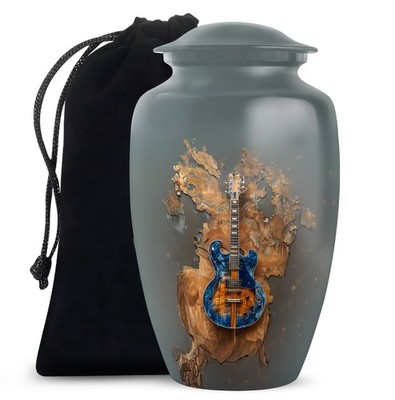Soul Guitar Cremation Urns for Human Ashes Adult Men & Women (10 Inch)