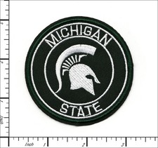 22 Pcs Embroidered Iron on patches Michigan State Spartans 70x70mm AP030mC1