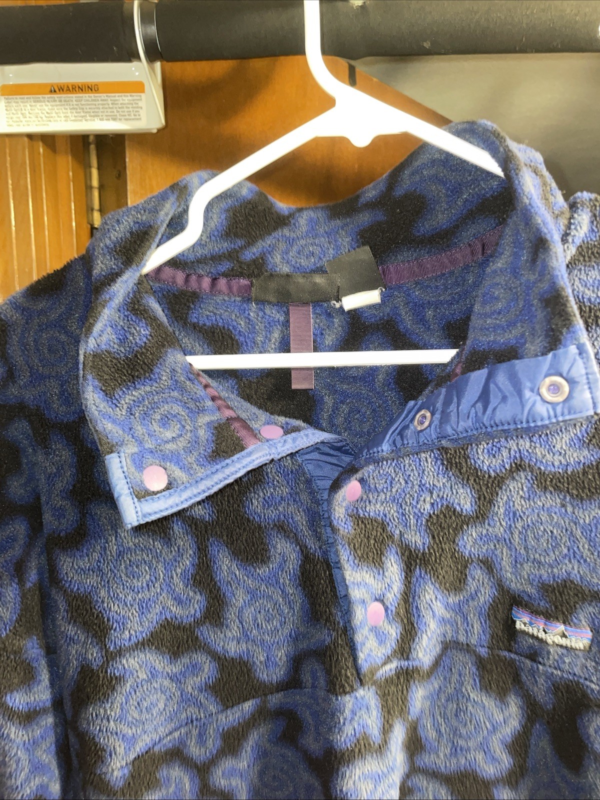 Vintage Patagonia Synchilla Mens XL NAVY Zen Turtles 1/4 Snap T Pullover image 8