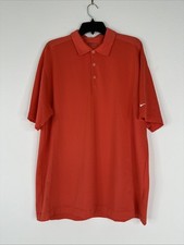 Nike Golf Fit Dry Polo Shirt Mens Size XL Red Short Sleeve