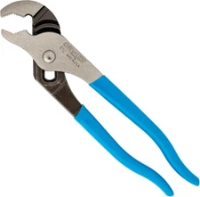 6.5" V-Jaw Tongue Groove Pliers, Adjustable Slip Joint, USA-Made Tools