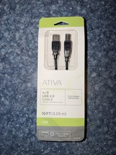For HP CANON DELL BROTHER PRINTER CABLE CORD USB 2.0 A-B 10FT NEW HOT 4,000 SOLD