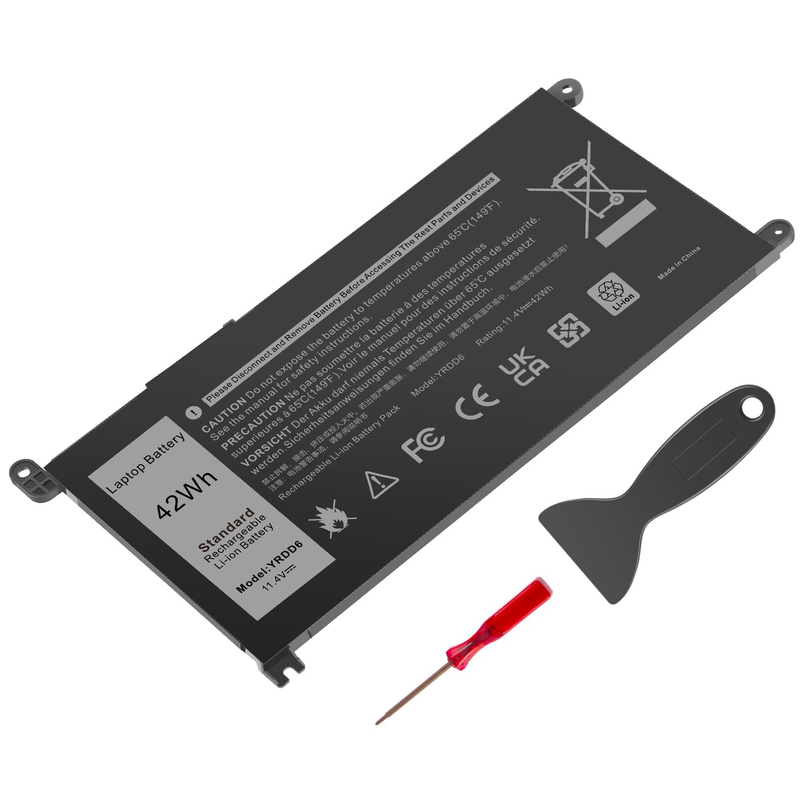 Batteria YRDD6 per Dell Inspiron 15 3000 3582 3593 - Ricambio 42Wh 11.4V