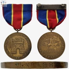 M.Nọ 408 U.S. ARMY OF OCCUPATION OF PORTO RICO MEDAL NUMBERED U.S. MINT