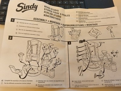 Vintage Hasbro Sindy Bead Studio Anleitung 1994