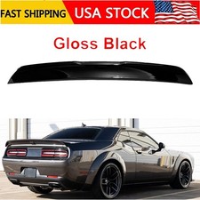 For 2008-2023 Dodge Challenger Gloss Black Spoiler Wing Tail W/o Backup Camera