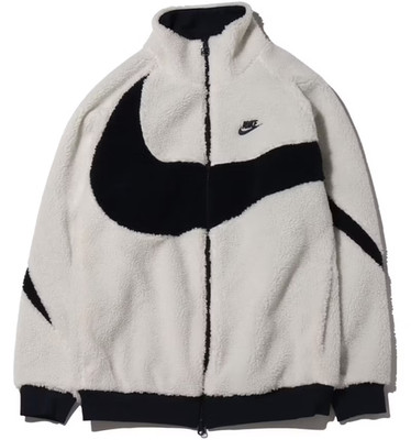 Nike Big Swoosh Reversible Boa Jacket - White - Large