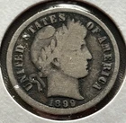 1899 P  Barber Dime  10C- US Coins: Silver