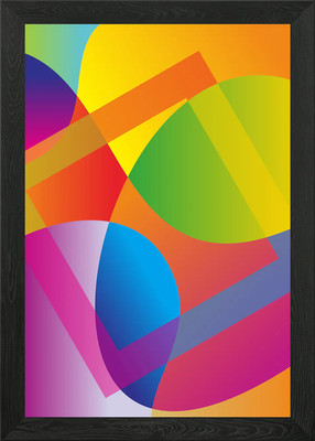 Abstrakter Farbverlauf Gerahmtes Wandbild Poster Leinwanddruck Bild