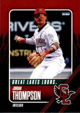 2025 Great Lakes Loons Choice #33 Jordan Thompson Chula Vista California NM Card