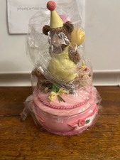 Heritage House Playful Teddy Bears Birthday Surprise Music Trinket Box
