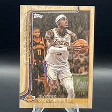 2025-26 Topps Wood #155 Jarred Vanderbilt /25 Los Angeles Lakers
