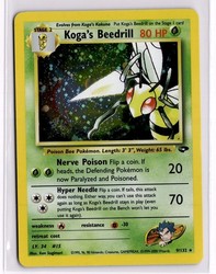 Koga's Beedrill 9/132 Gym Challenge Holo Rare