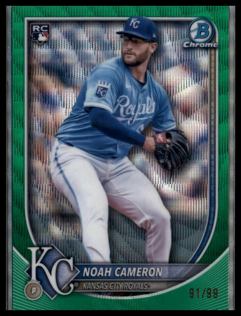 2025 Bowman Chrome #67 Noah Cameron Green Wave #/99