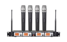 GTDaudio UHF Wireless Microphone System with 4 Hand held mics 504H