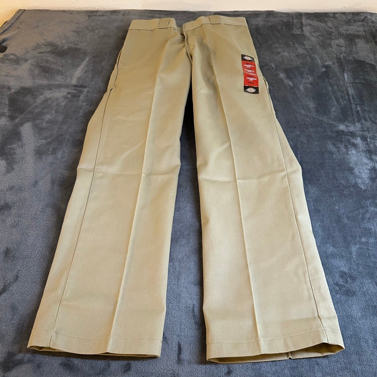 Dickies 874 Original Fit Work Pant Mens 29x30 Khaki Tan Wrinkle