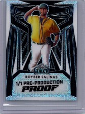 Royber Salinas 2024 Leaf Baseball 1/1 Pre Production Proof