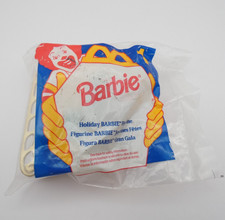 1995 McDonalds Barbie Holiday Barbie in Sleigh 1 Happy Meal Toy
