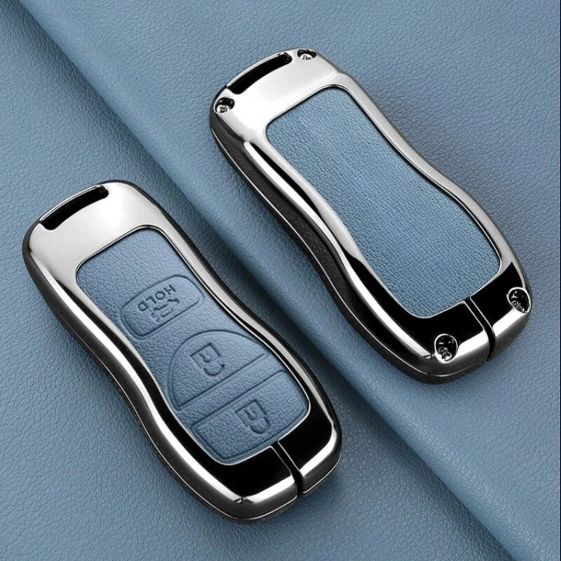 Funda Carcasa Llavero Coche Aleación Zinc Cuero Para Nissan Altima Murano Titan Armada Foto 4 de 4