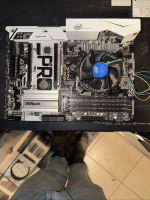 ASRock H270 Pro4 With processor Still installed. M.2 & Type c Elena Audio