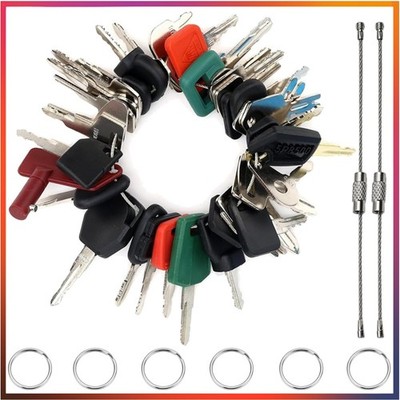 Zündschlüssel Set 42 pcs für Cat, Komatsu, Kubota und Hitachi Baumaschinen
