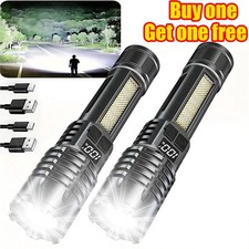 990000000 Lumen Super Bright LED Tactical Flashlight Rechargeable LED Work Light