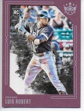 2020 Panini Diamond Kings LUIS ROBERT Chicago White Sox Plum Frame Rookie RC #95