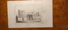 Stampa antica incisione soggetto  Arco di Costantino  a   Roma