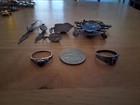 Vintage Silver And Onyx Lot — photo 2