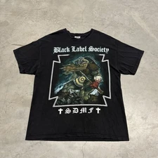 Vintage Y2K Black Label Society Band Tee T-Shirt XL BLS Zakk Wylde Metal Rock
