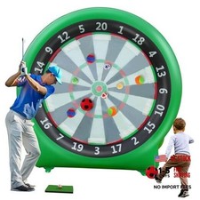 6FT Inflatable Dartboard, Giant Kick Darts Soccer Darts Golf Throw 6ft Green
