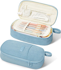 Cute Pencil Case, Large Pencil Pouch, Aesthetic Big Pencil Bag with Zipper, Kawa