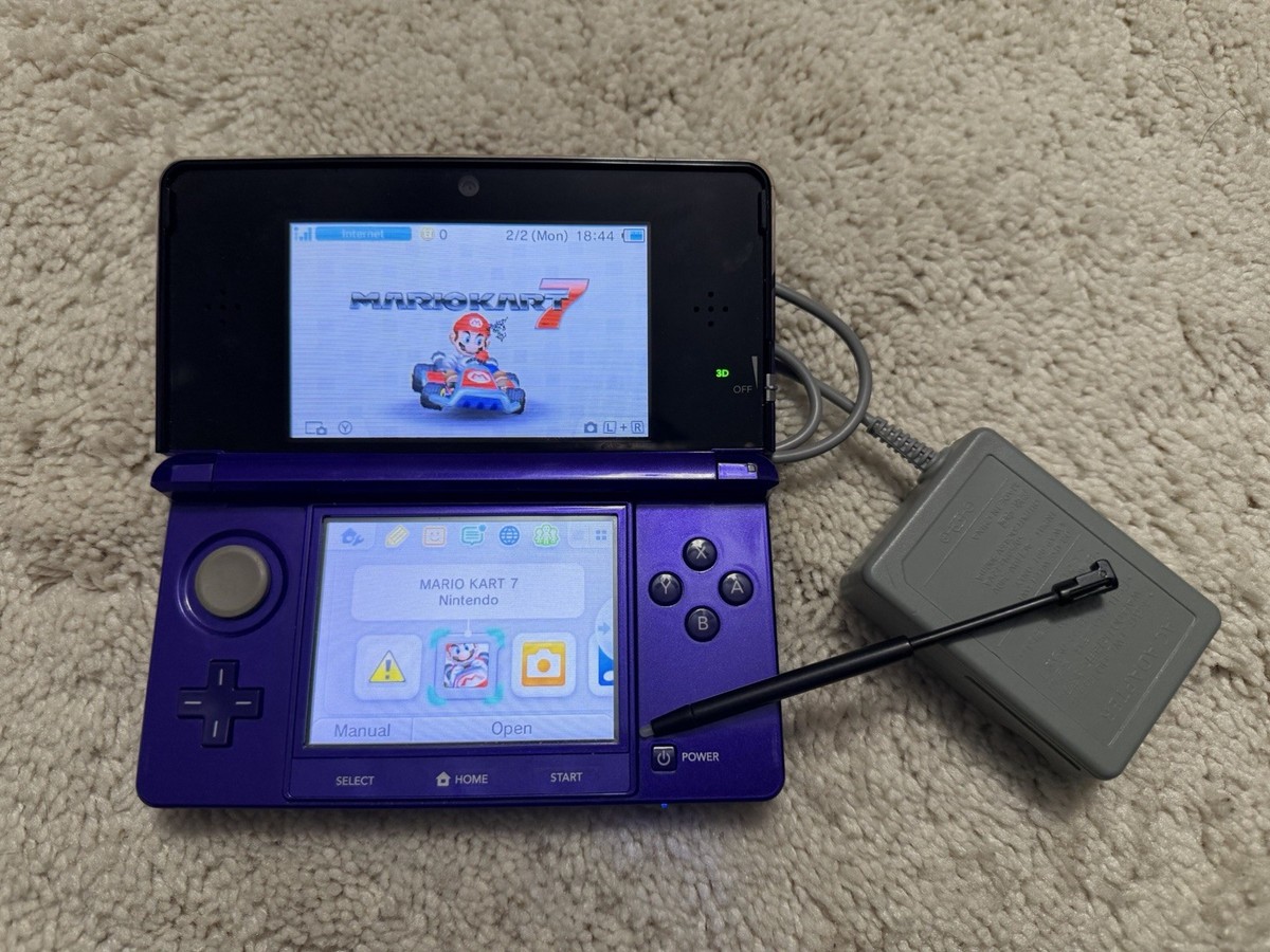 Nintendo 3DS Midnight Purple Portable Gaming Console for sale
